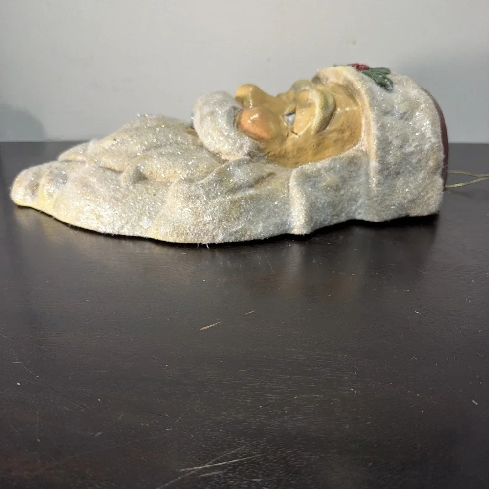 Vintage Large Paper Mache Santa Face 16